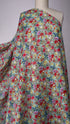 100% Japanese Cotton – Pale Turquoise Green Floral *Exclusive